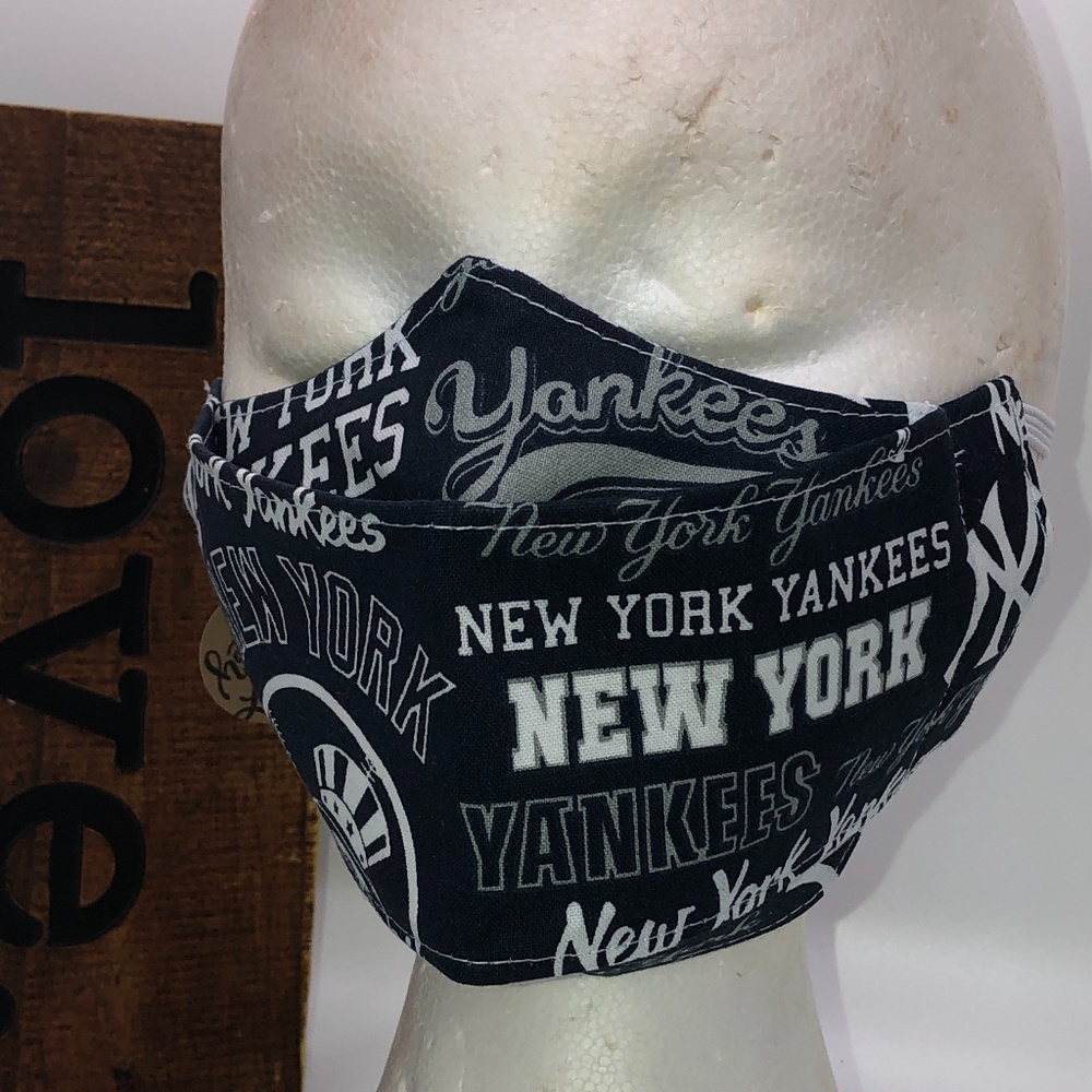 NY Yankees 100% Cotton Face Mask ~NEW!